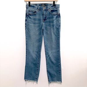 Lucky Brand Jeans Girls Size 14 Classic Straight Frey Hem